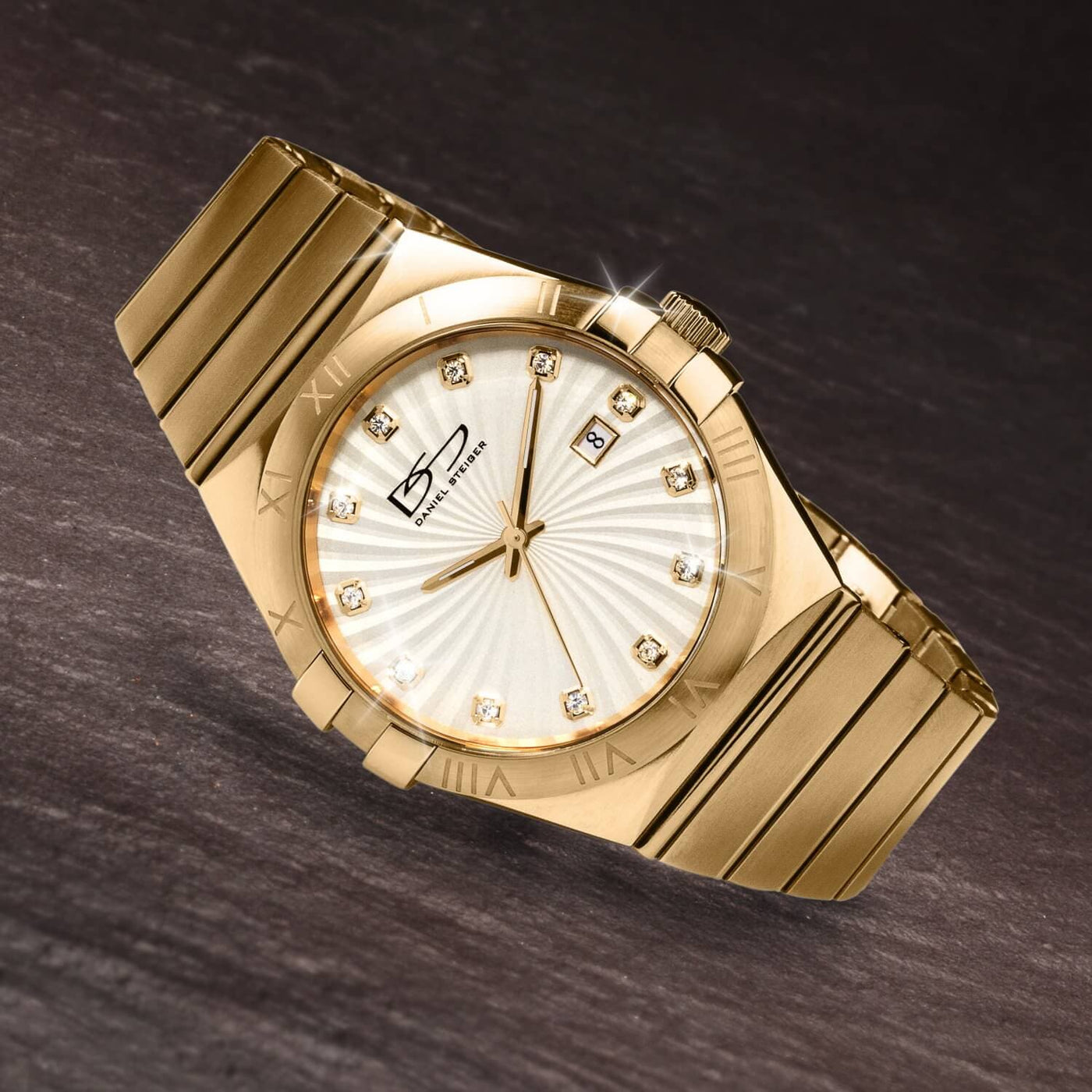 Daniel Steiger Diplomat Men's Yellow Gold Watch