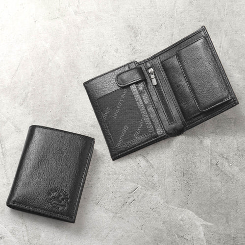 Daniel Steiger Black Leather Wallet