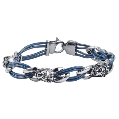 Daniel Steiger Roaring Steel Leather Bracelet