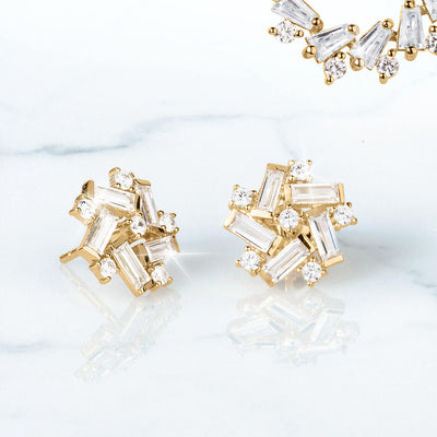 Daniel Steiger Endless Gems Fancy Stud Earrings