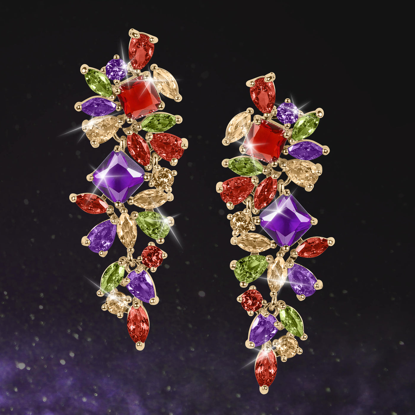 Daniel Steiger Prismatic Passion Earrings