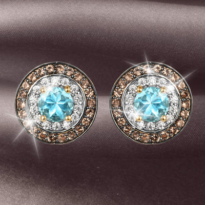 Daniel Steiger Blue Topaz Horizon Earrings