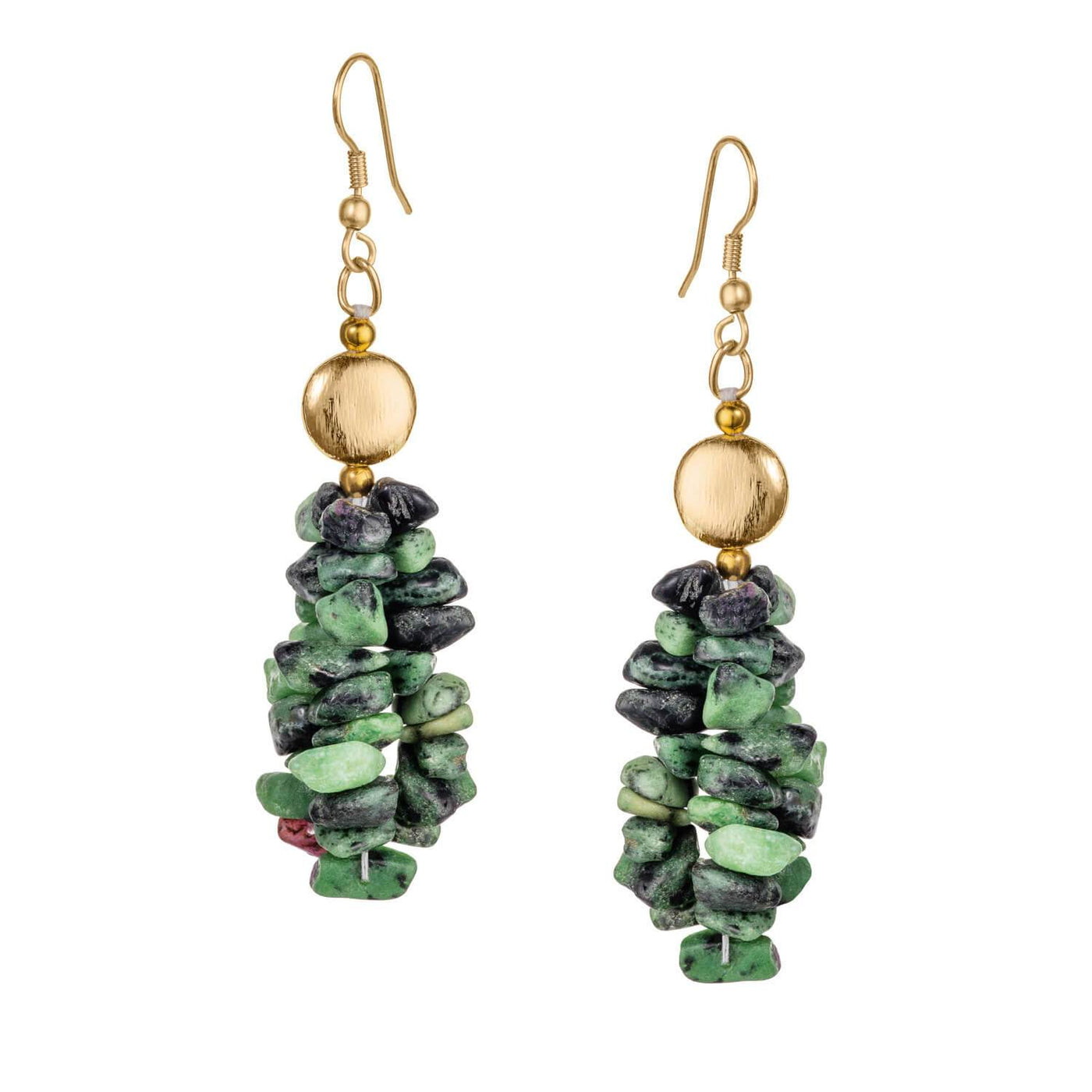 Daniel Steiger Vivacious Ruby - Zoisite Earrings