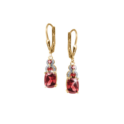 Daniel Steiger Garnet Twist Earrings