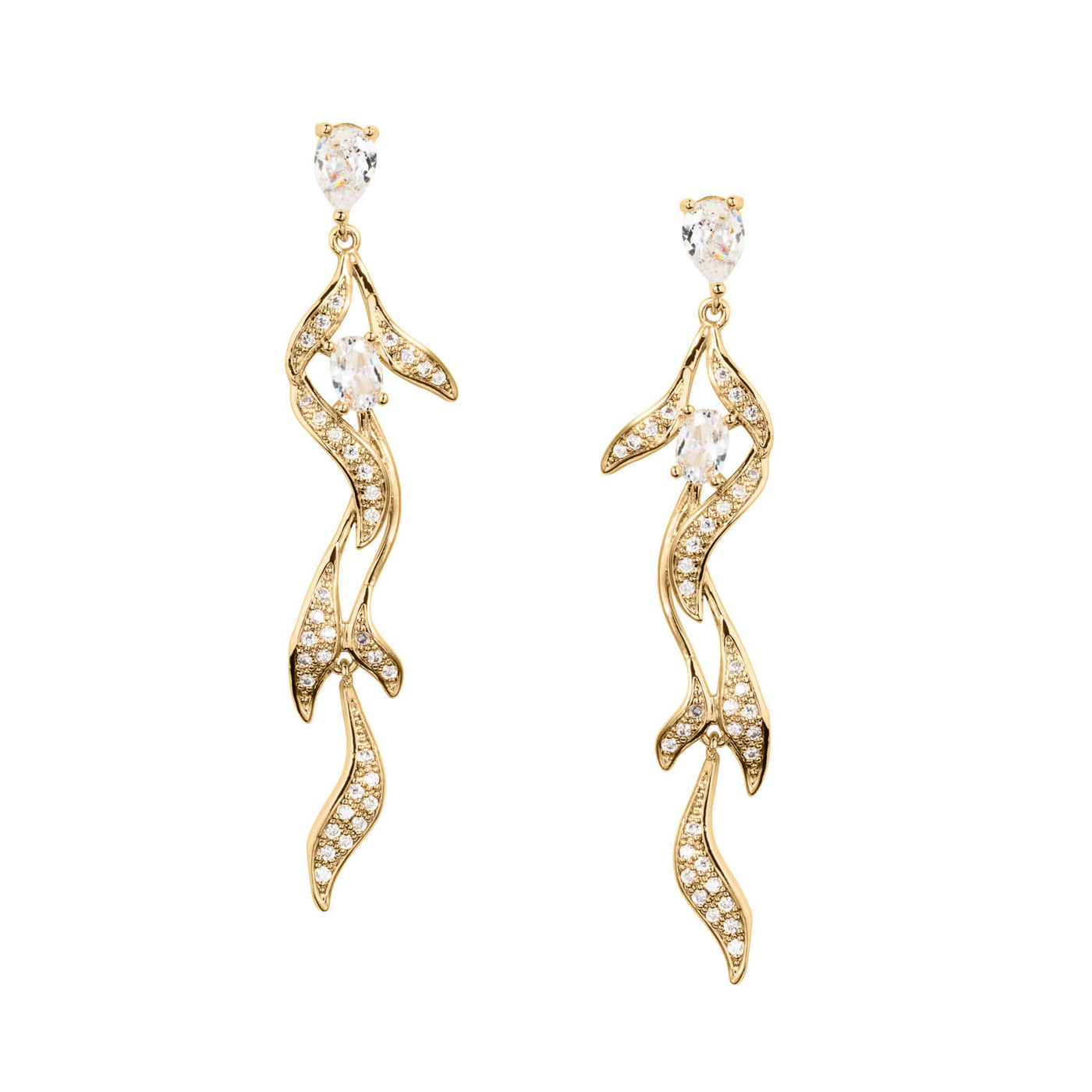 Daniel Steiger Glittering Wave Earrings