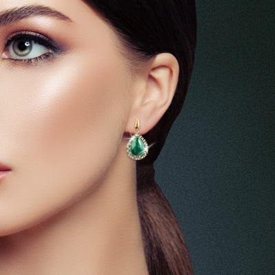 Daniel Steiger Virescent Malachite Earrings