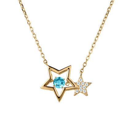 Daniel Steiger Starlight Topaz Gold Necklace