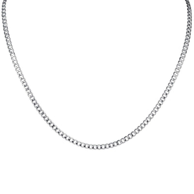 Daniel Steiger Tesoro Vero Silver Curb Necklace