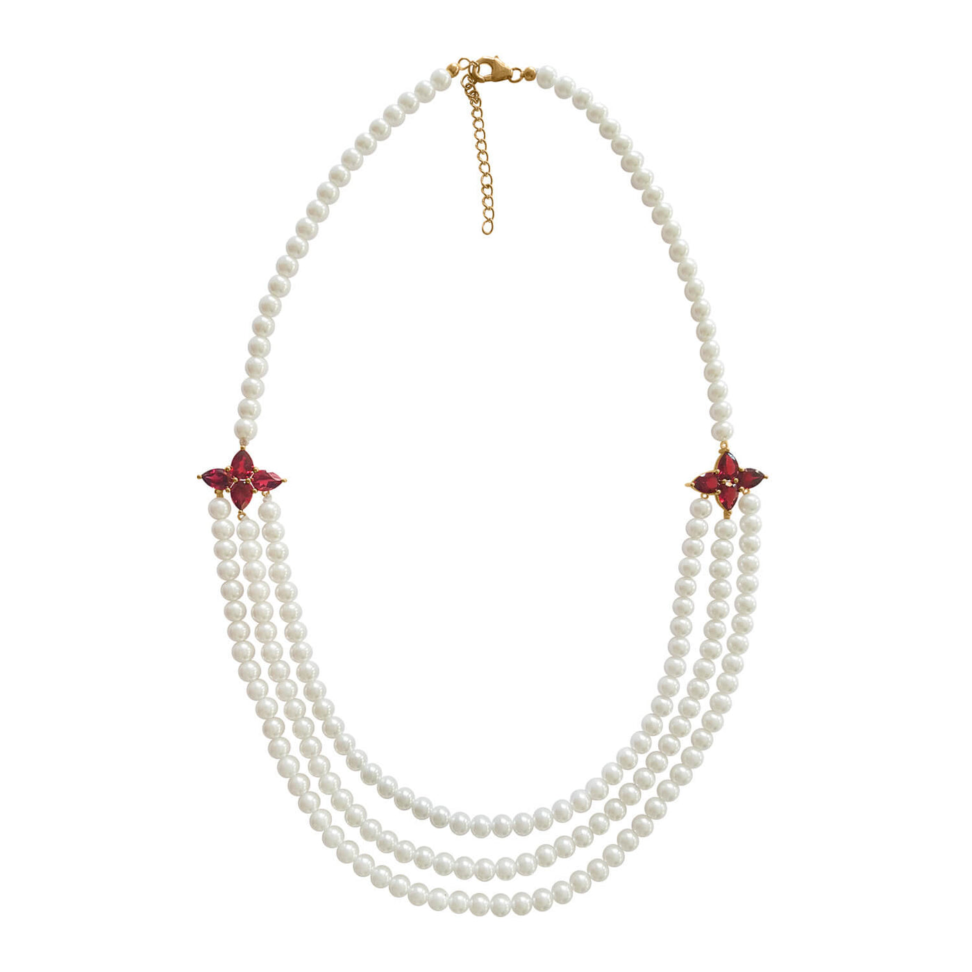 Daniel Steiger Garnet Pearl Necklace