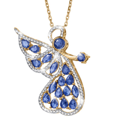 Daniel Steiger Guardian Sapphire Angel Pendant