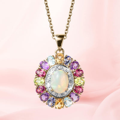 Daniel Steiger Rainbow Opal Pendant