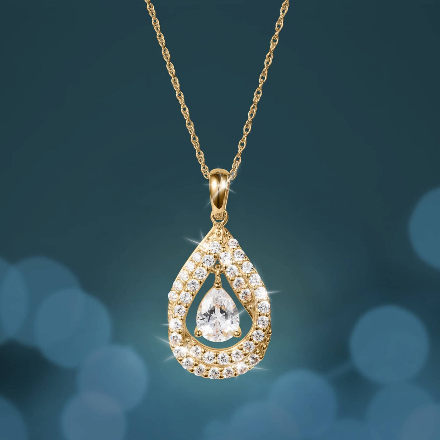 Daniel Steiger Double Peardrop Pendant