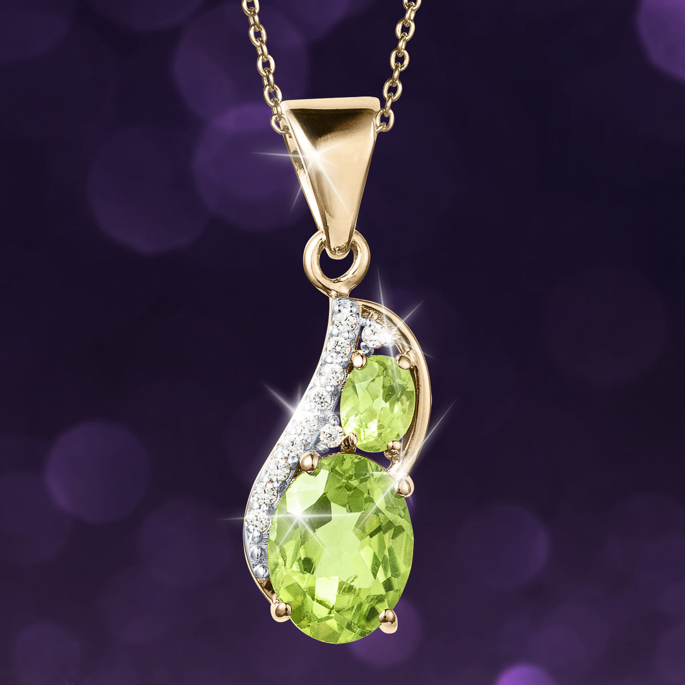 Daniel Steiger Dewdrop Peridot Pendant