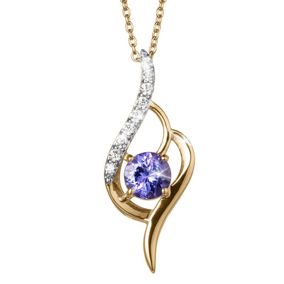 Daniel Steiger Tanzanite Twist Pendant