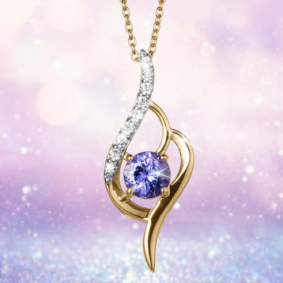 Daniel Steiger Tanzanite Twist Pendant