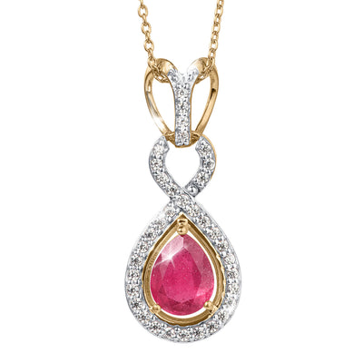 Daniel Steiger Ruby Infinity Pendant