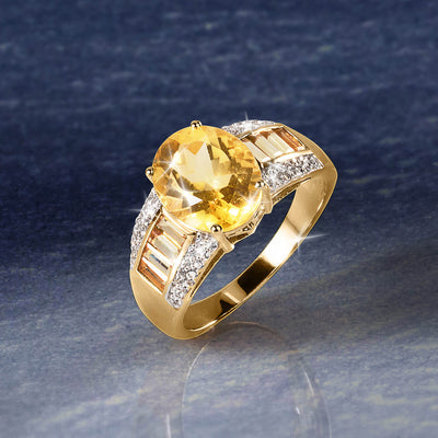 Daniel Steiger Citrine Men's Ring