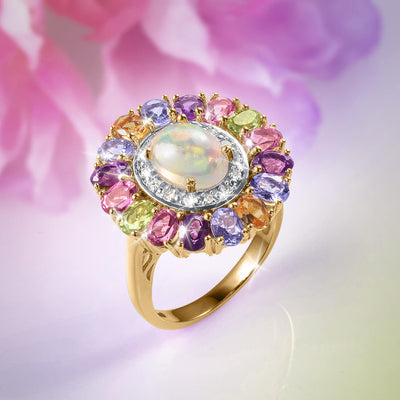 Daniel Steiger Rainbow Opal Ladies Ring