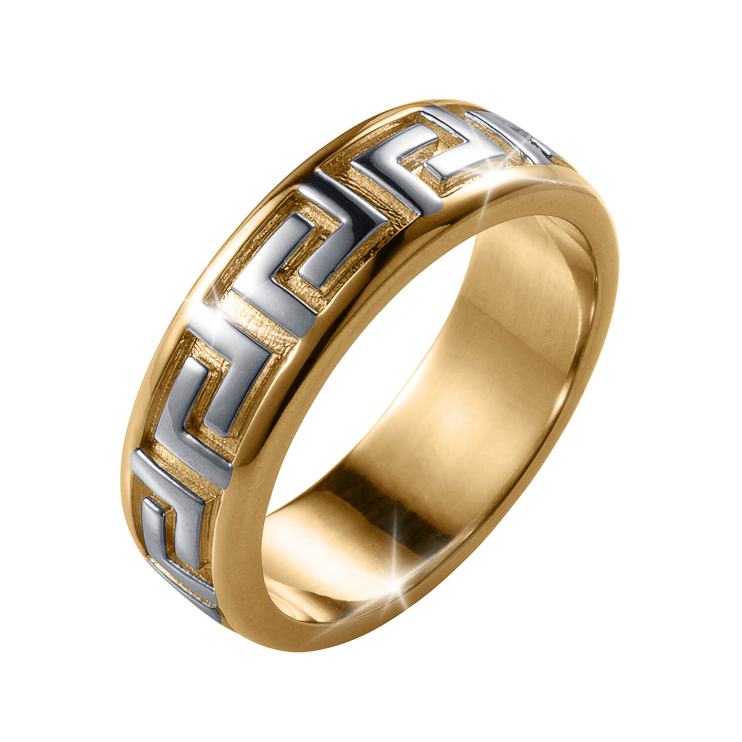 Daniel Steiger Greek Key Band Ring