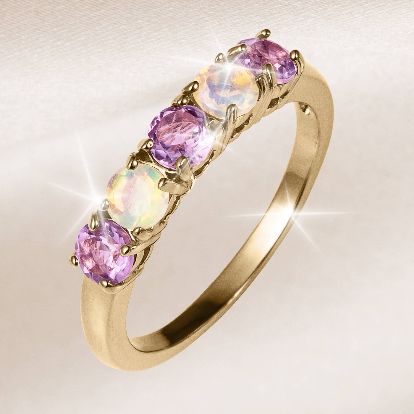 Daniel Steiger Timeless Treasures Amethyst Eternity Ring