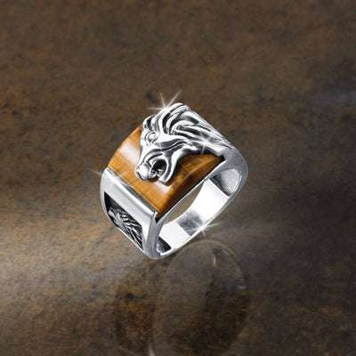 Daniel Steiger Leo Tiger's Eye Men's Ring