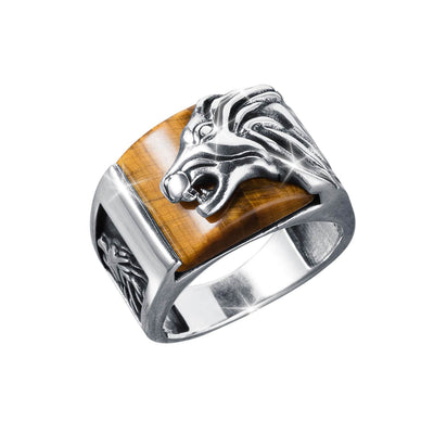 Daniel Steiger Leo Tiger's Eye Men's Ring