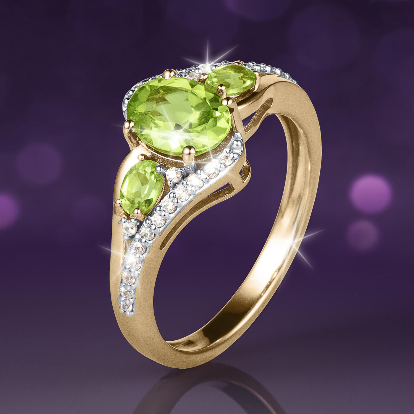 Daniel Steiger Dewdrop Peridot Ring