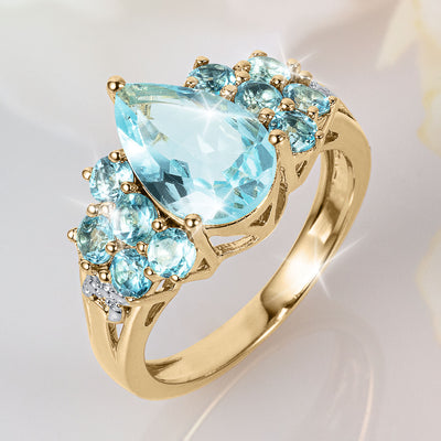 Daniel Steiger Blue Topaz Waters Ring