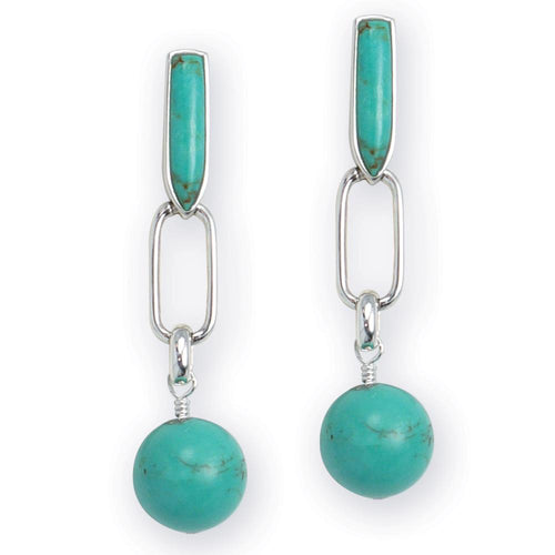 Daniel Steiger Aztec Turquoise Earrings