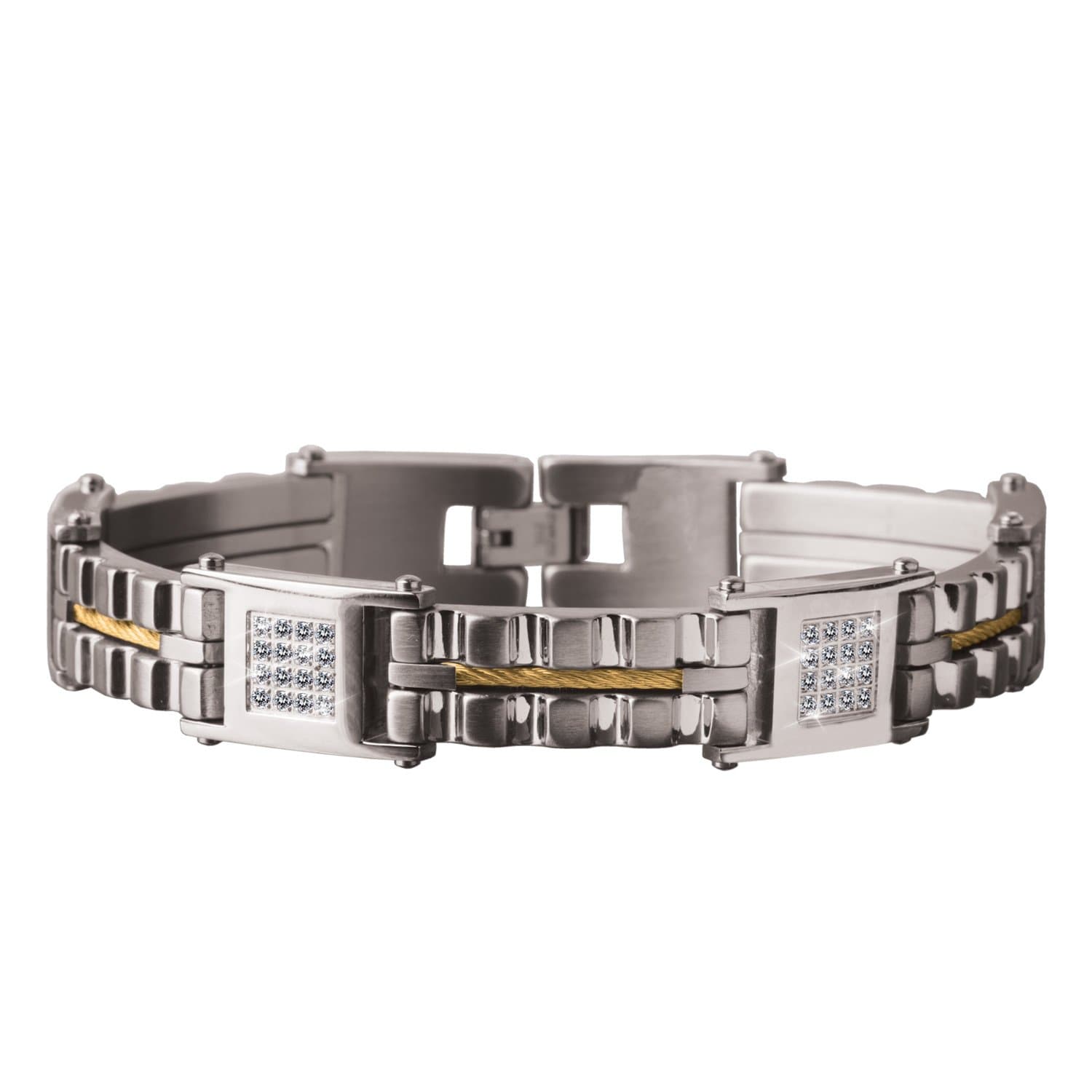 Daniel Steiger Ultima Men's Rhodium Bracelet