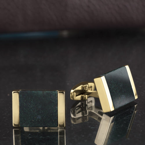 Daniel Steiger Idol Agate Cufflinks