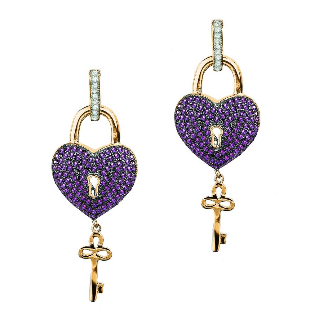 Daniel Steiger Paris Heart Earrings