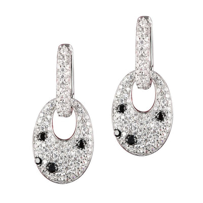 Daniel Steiger Pavé Polka Dot Earrings