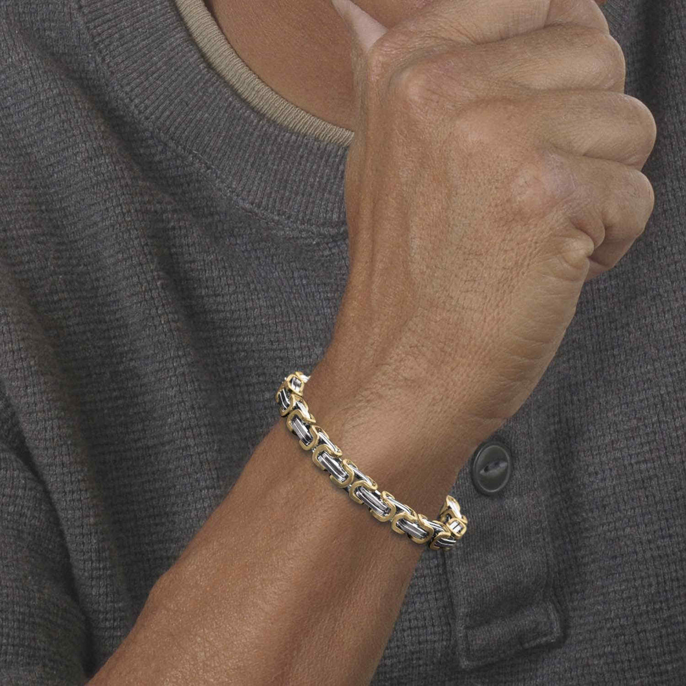 Daniel Steiger Two-Tone Byzantine Bracelet