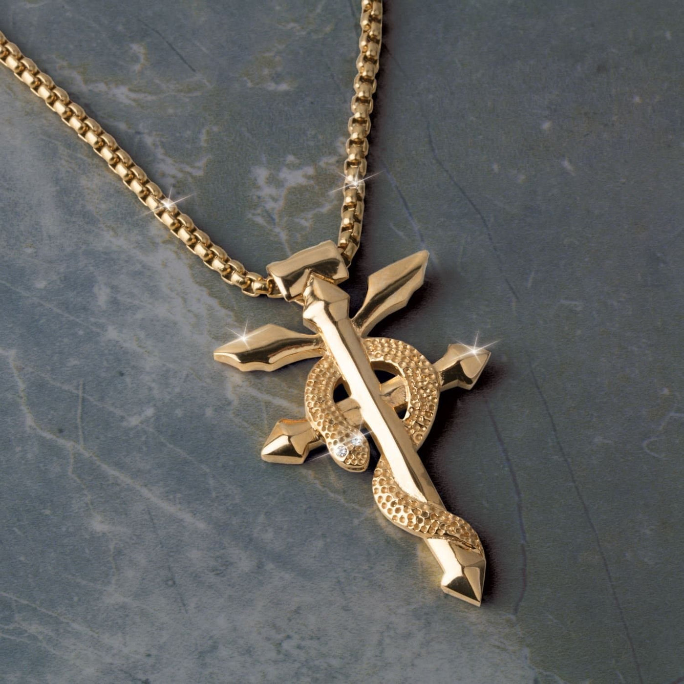 Daniel Steiger Serpentine Cross Pendant