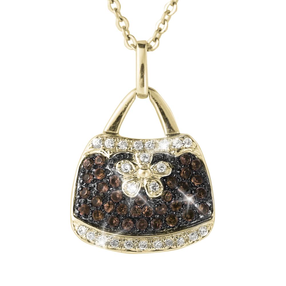 Daniel Steiger Couture Handbag Gold Pendants