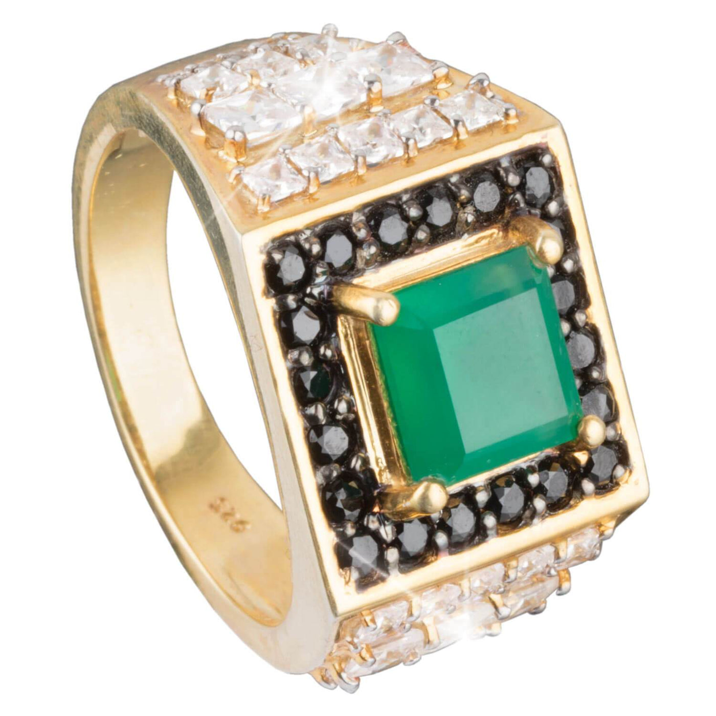 Daniel Steiger Emperor Green Onyx Men's Ring