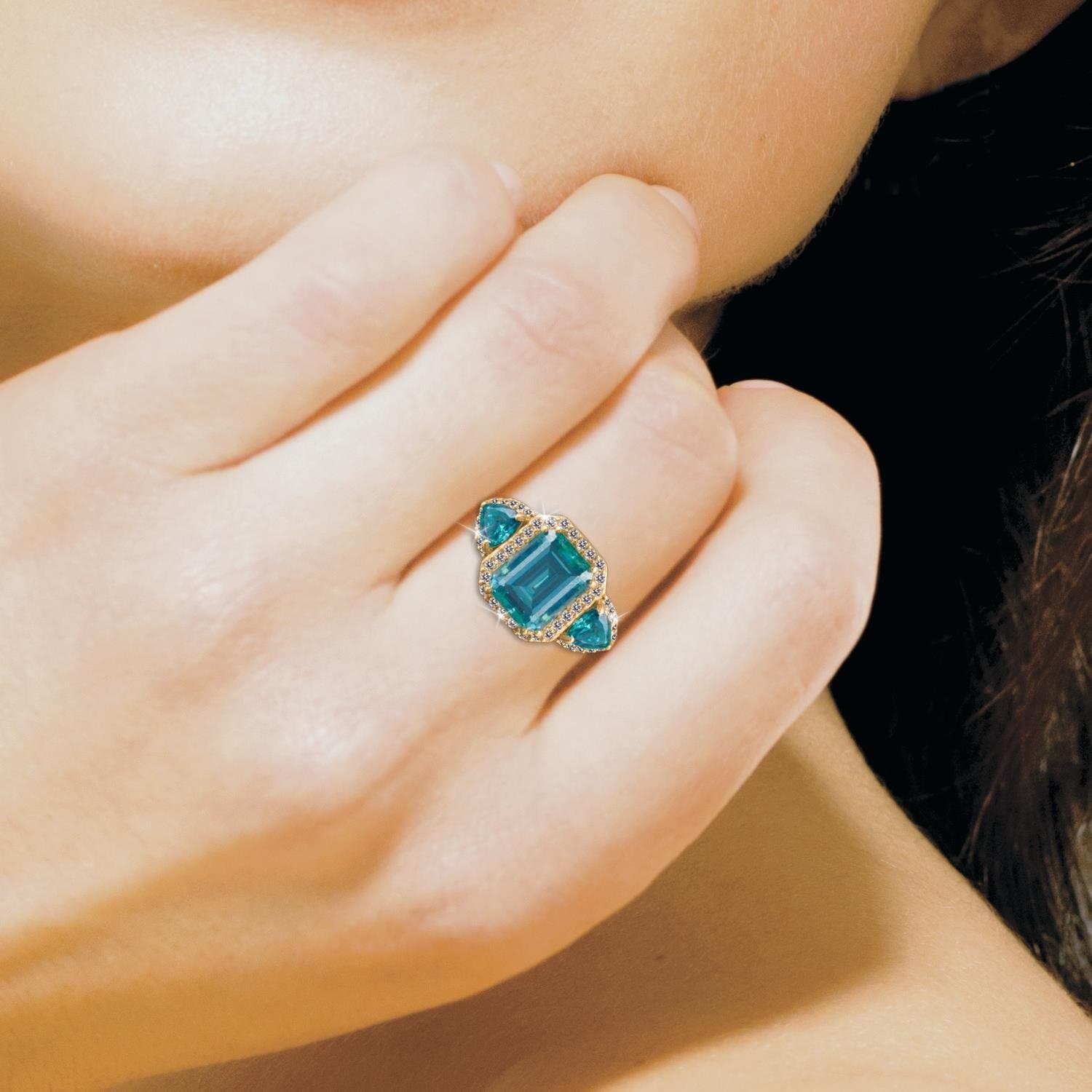 Daniel Steiger Aqua Fascination Ring