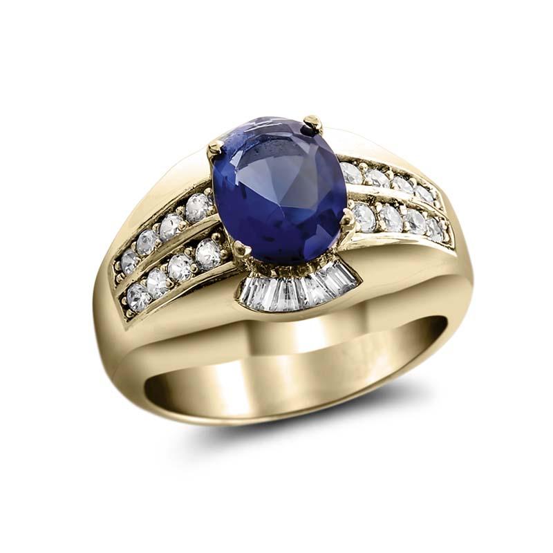 Daniel Steiger Crosby Blue Men's Ring