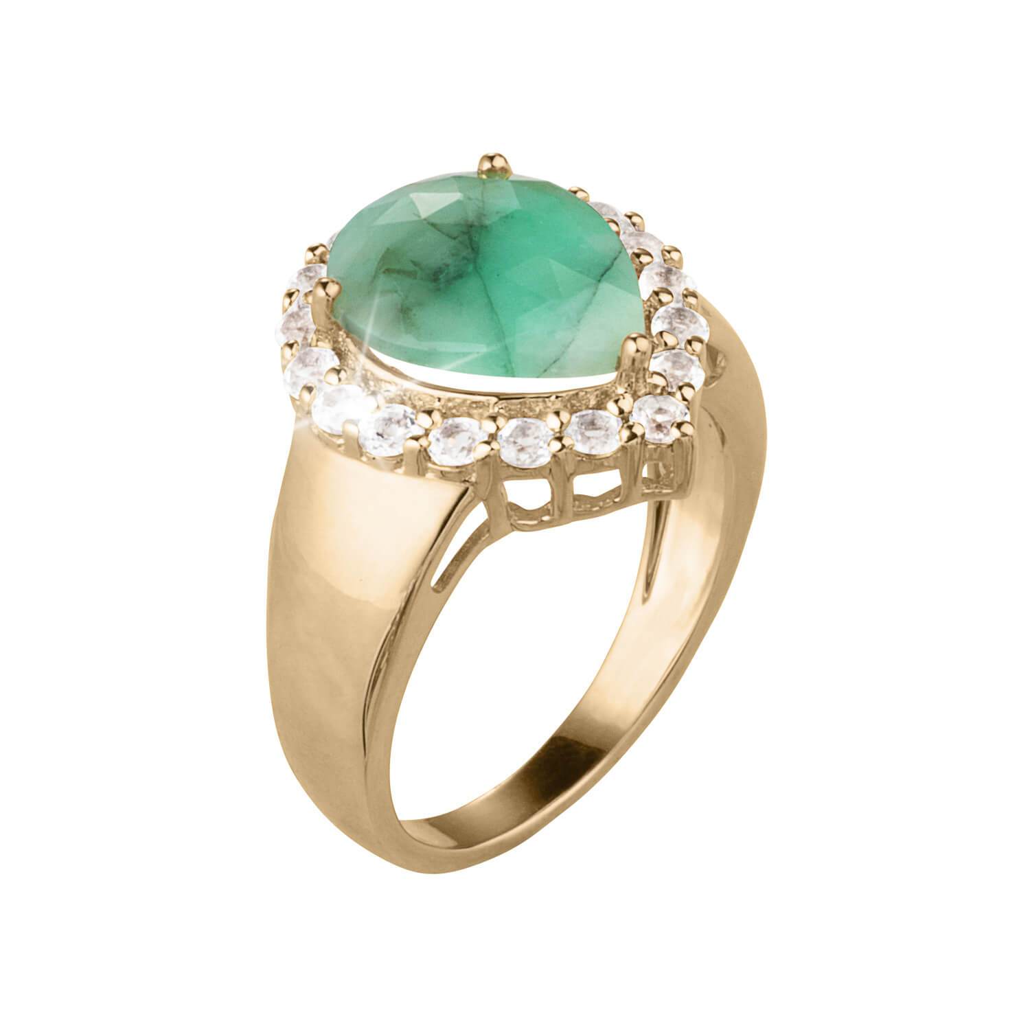 Daniel Steiger Precious Gems Pera Emerald Ring