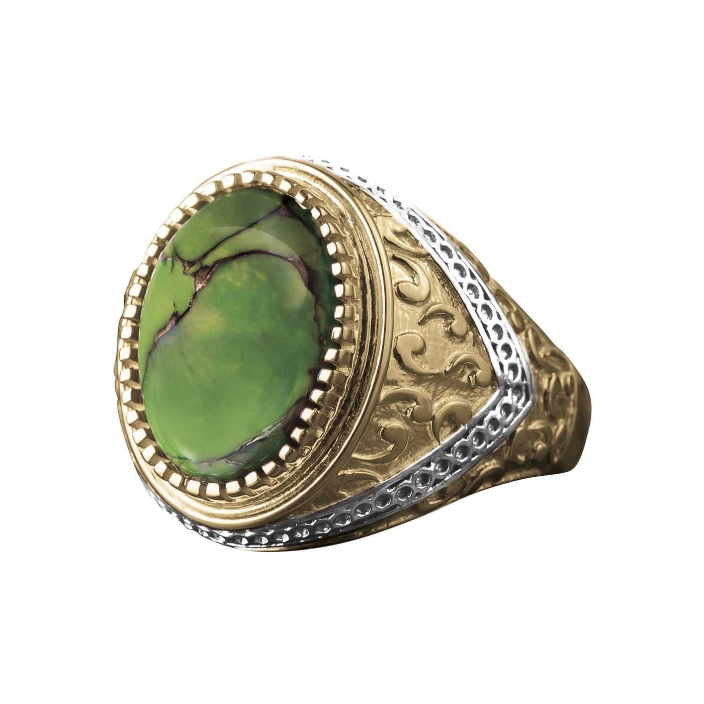 Daniel Steiger Green Copper Turquoise Ring