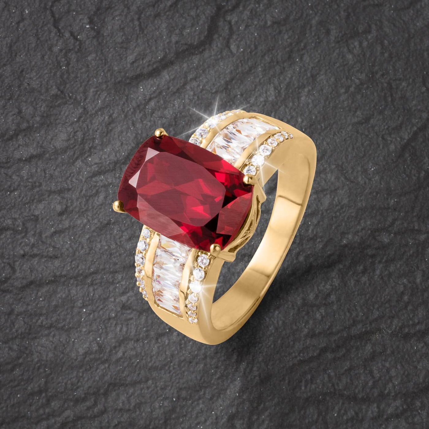 Daniel Steiger Shield Garnet Ring