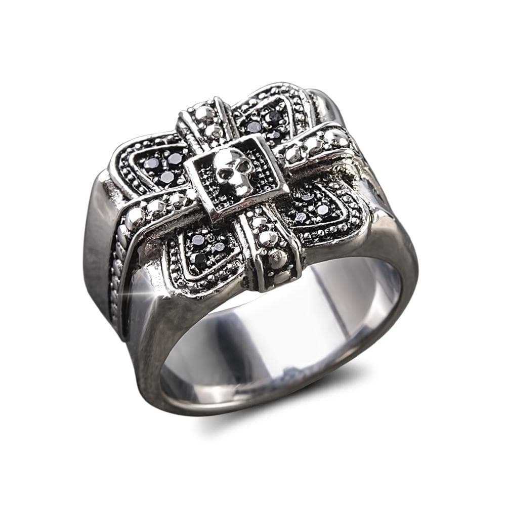 Daniel Steiger Midnight Skull Steel Ring