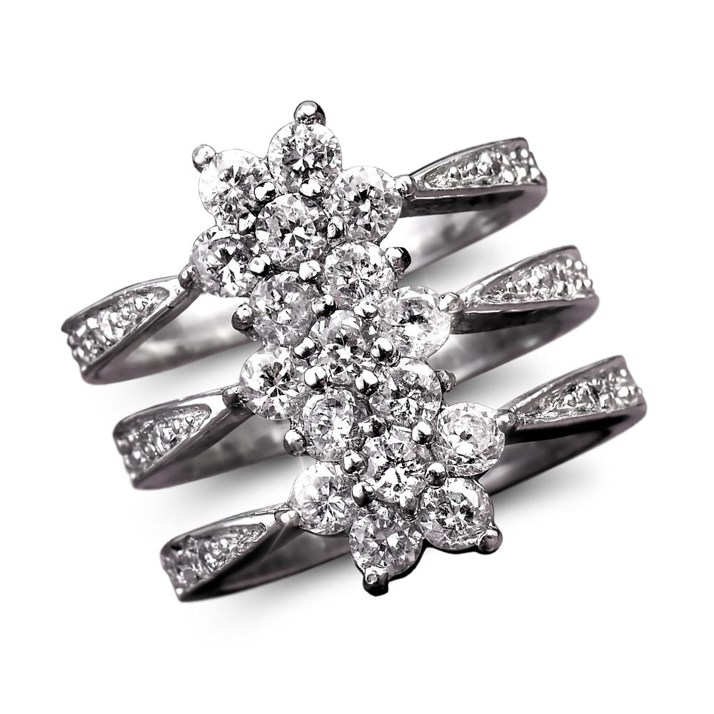 Daniel Steiger Flower Journey Rhodium Ring