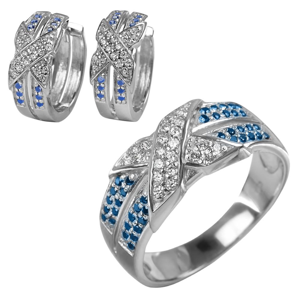 Daniel Steiger Embrace Rhodium Set